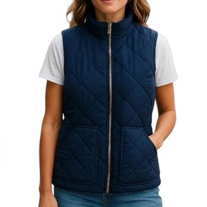 J. Crew navy Quilted Puffer Vest size XS